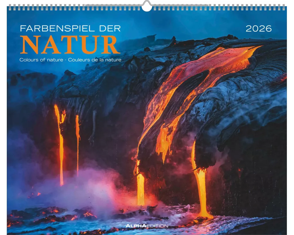 Alpha Edition - Farbenspiel der Natur 2026 – Wandkalender 52×42,5 cm mit 12 farbintensiven Landschaftsmotiven, Monatskalender für Naturfreunde & Kunst