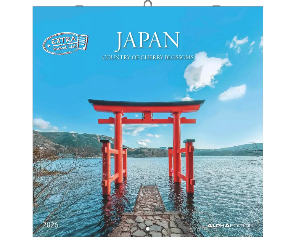 Alpha Edition - Japan 2026 – Broschürenkalender 30x30 cm – Für Asien- und Reise-Fans – 12 beeindruckende Japan-Motive – Mit Platz für Notizen, Feierta