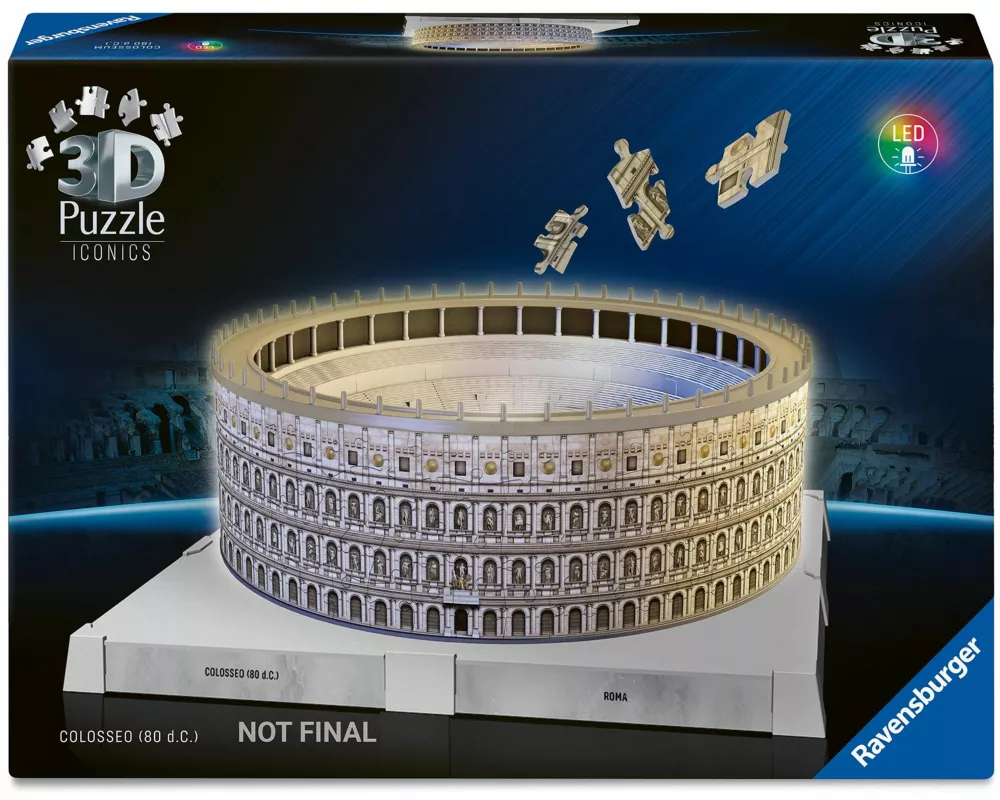 3D Puzzle Iconics: Kolosseum Rom - mit Licht