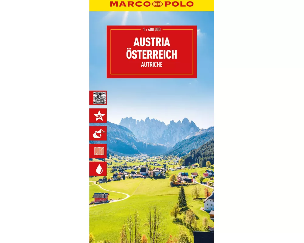 MARCO POLO Reisekarte Österreich 1:400.000