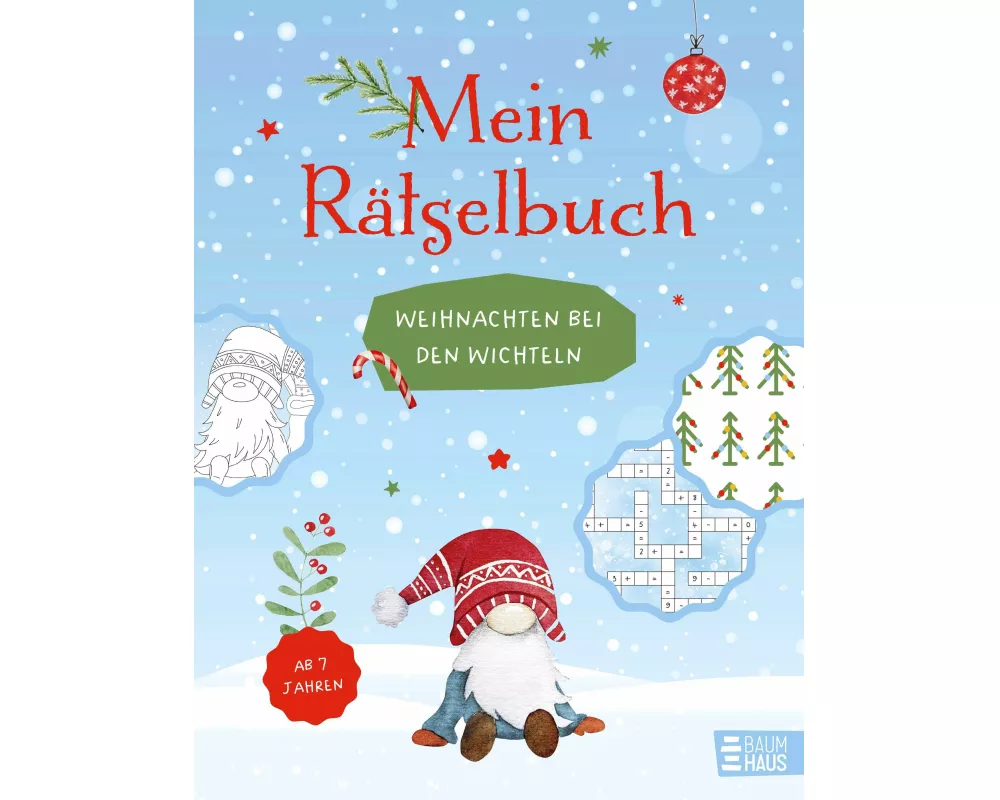 Mein Rätselbuch - Weihnachten bei den Wichteln