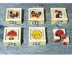 Würfelpuzzle, 4-teilig. Natura