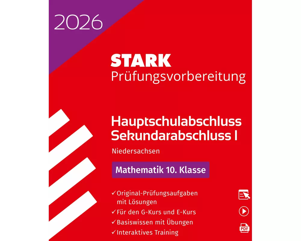 STARK Mathematik 10. Klasse - Hauptschulabschluss 2026 Niedersachsen - Prüfungsvorbereitung mit Lösungen
