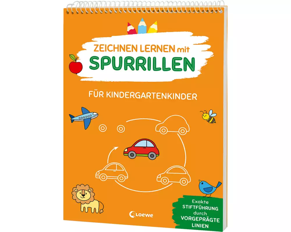 Zeichnen lernen mit Spurrillen - Für Kindergartenkinder