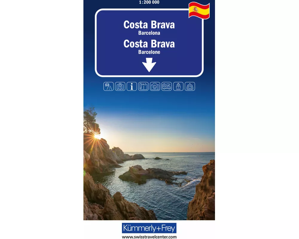 Kümmerly+Frey Regional-Strassenkarte Costa Brava 1:200.000