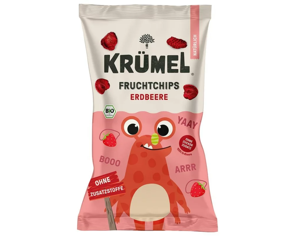 KRÜMEL Knabberspass Fruchtchips Erdbeere 10 g