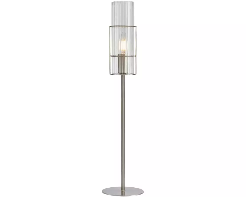 Markslöjd Tischleuchte Tubo 1L, E14, 65 cm, Nickel