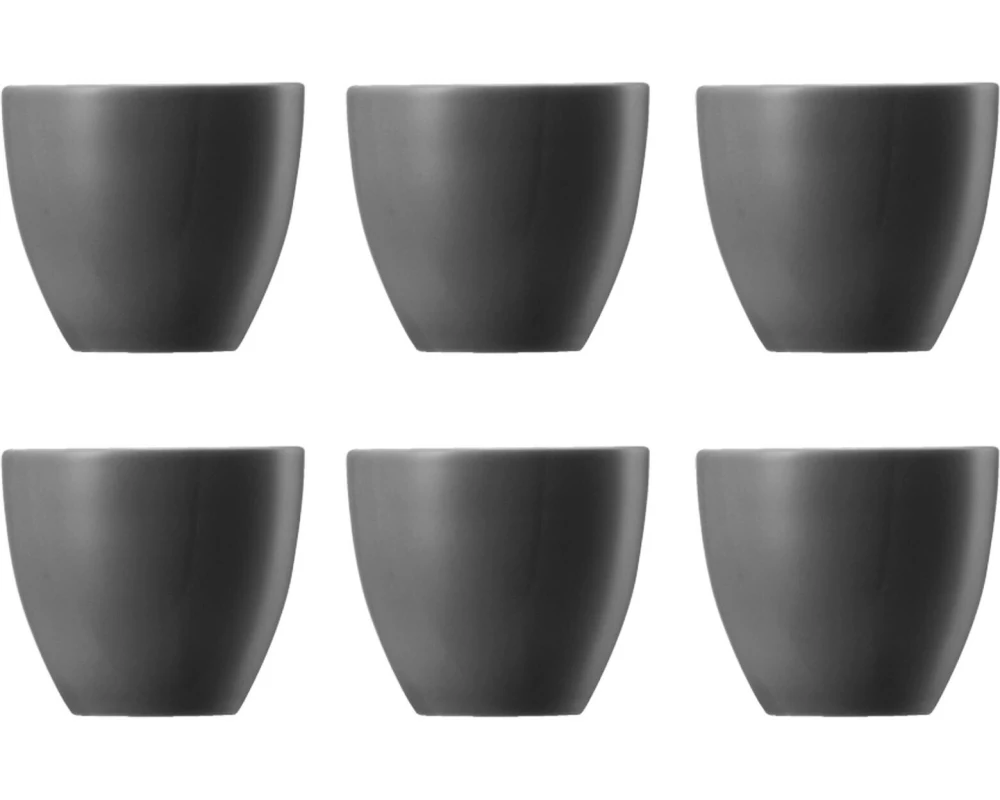 THOMAS Eierbecher Sunny Day Dunkelgrau, 6 Stück