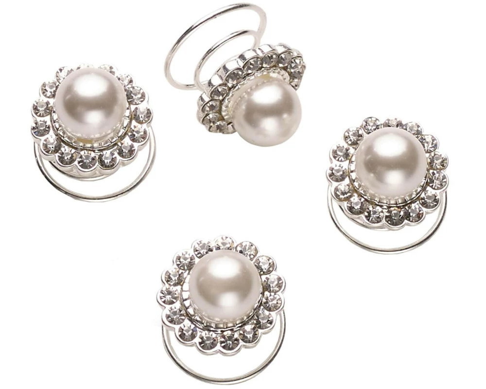 Celebride Curlies With Pearls And Rhinestones