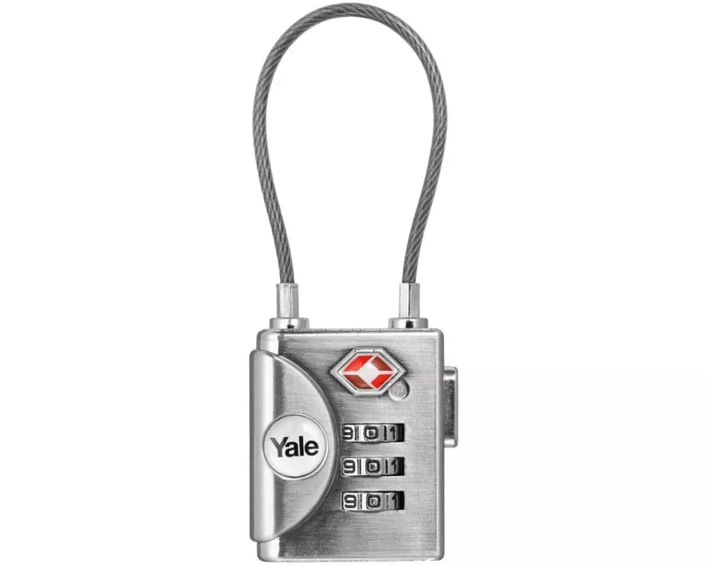 Yale Zahlenschloss TSA YTP3 32/50 Silber Zink/Stahl