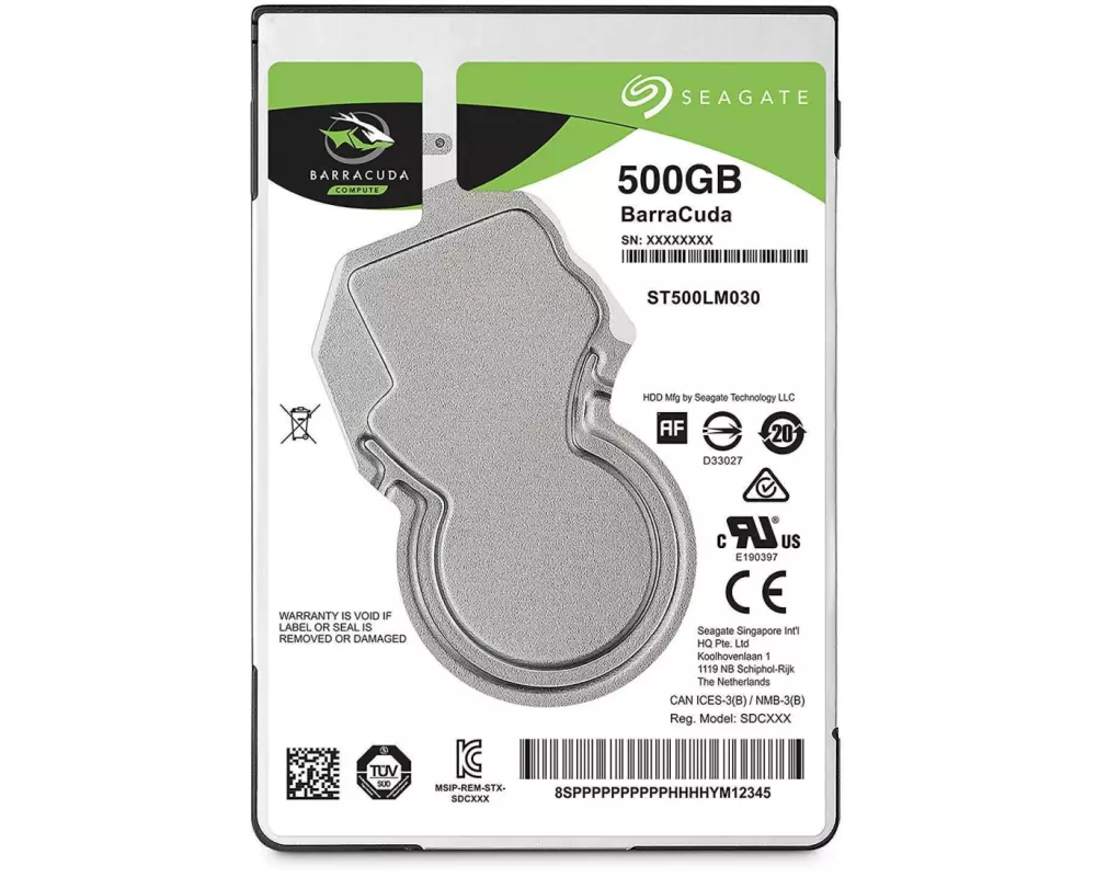 Seagate Harddisk BarraCuda 2.5" SATA 0.5 TB