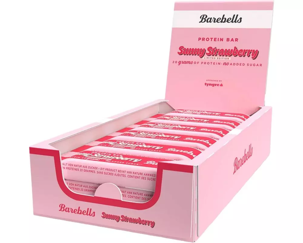 Barebells Protein Bar Sunny Strawberry 12 x 55 g
