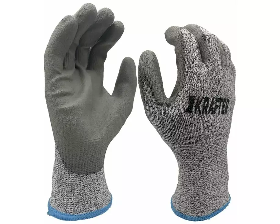 STRUCT Schnittschutzhandschuh Klasse B, Nylon L, Grau, 10 Paar