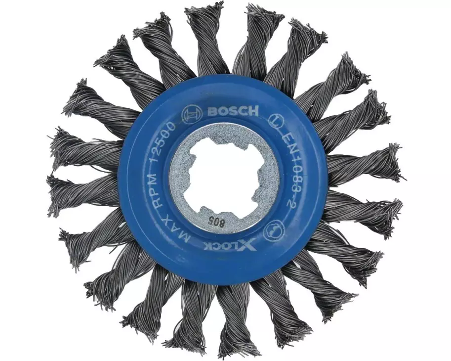 Bosch Professional Scheibenbürste X-LOCK 115 mm, gezopfter Stahldraht