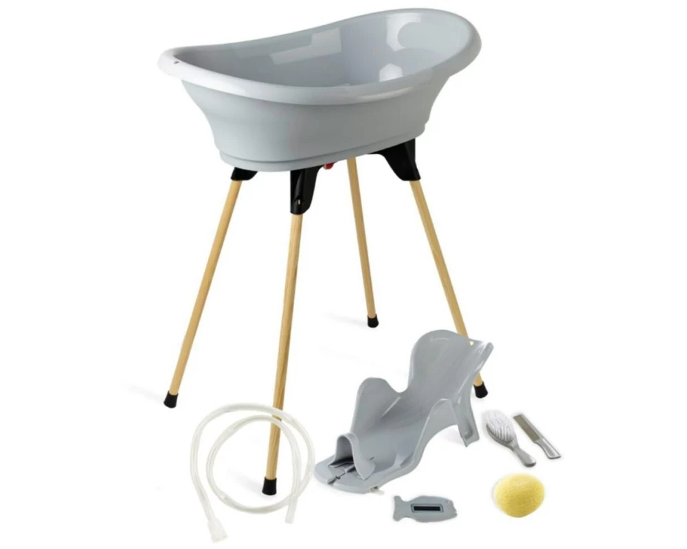 Thermobaby Badewannen-Set Vasco 7in1 Grau