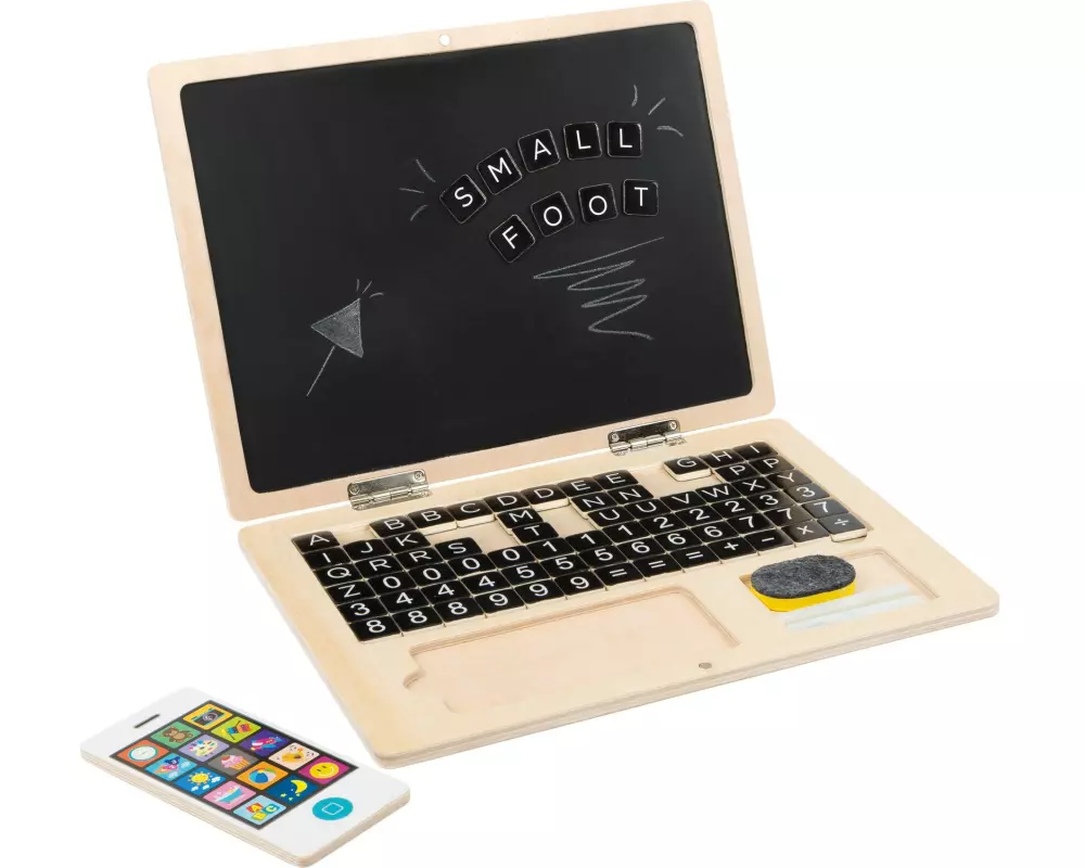small foot Holz-Laptop mit Magnet-Tafel