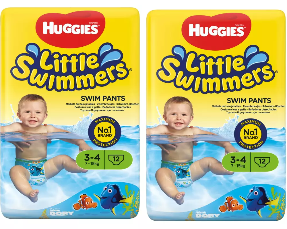 Huggies Schwimmwindel Little Swimmers Gr. 3-4, 2x 12 Stk.