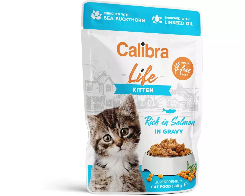 Calibra Nassfutter Life Kitten Lachs in Sauce 28x 85 g