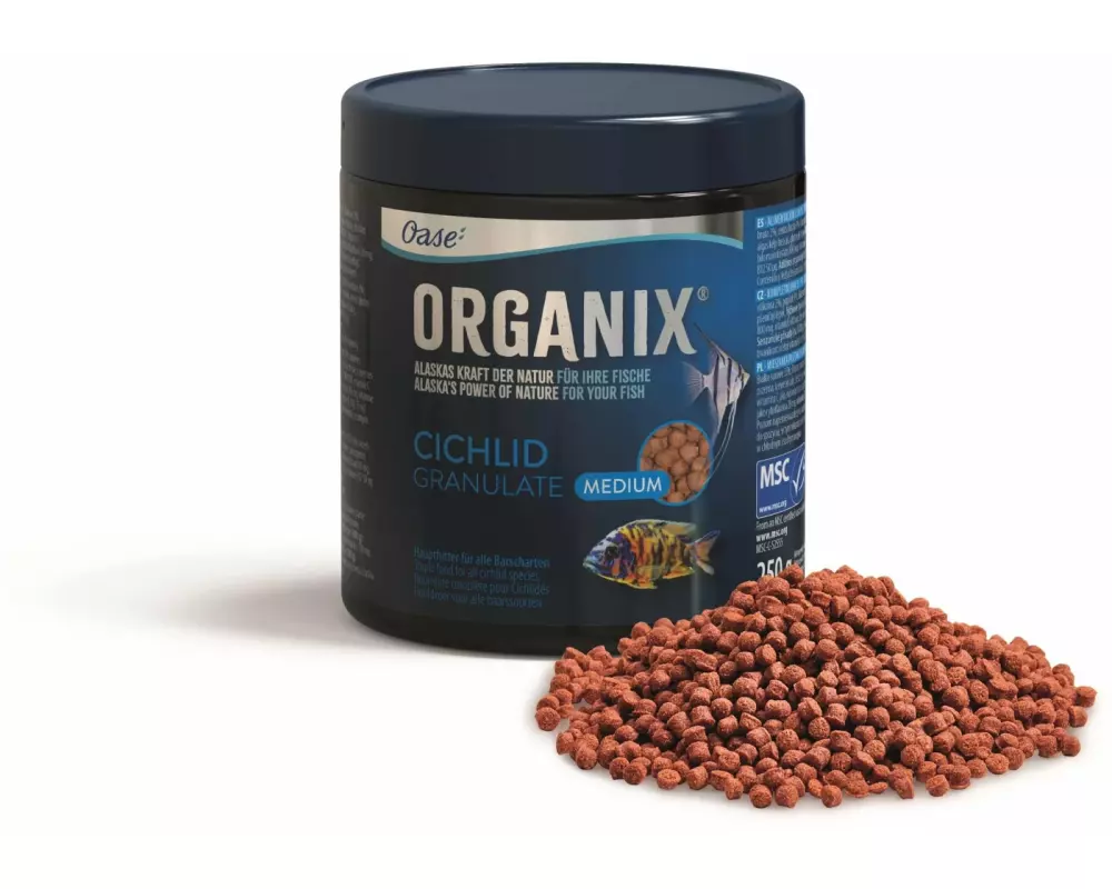 OASE Cichlidfutter Organix Granulate M, 250 g