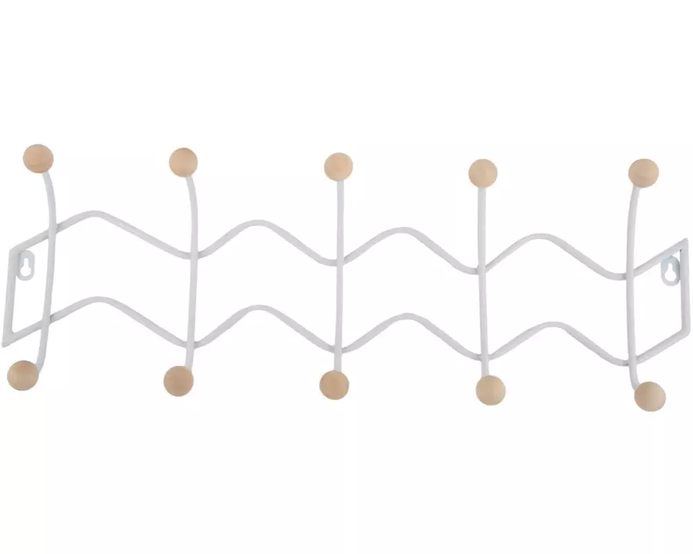 present time Wandgarderobe Zig Zag 61 x 20 cm, Weiss