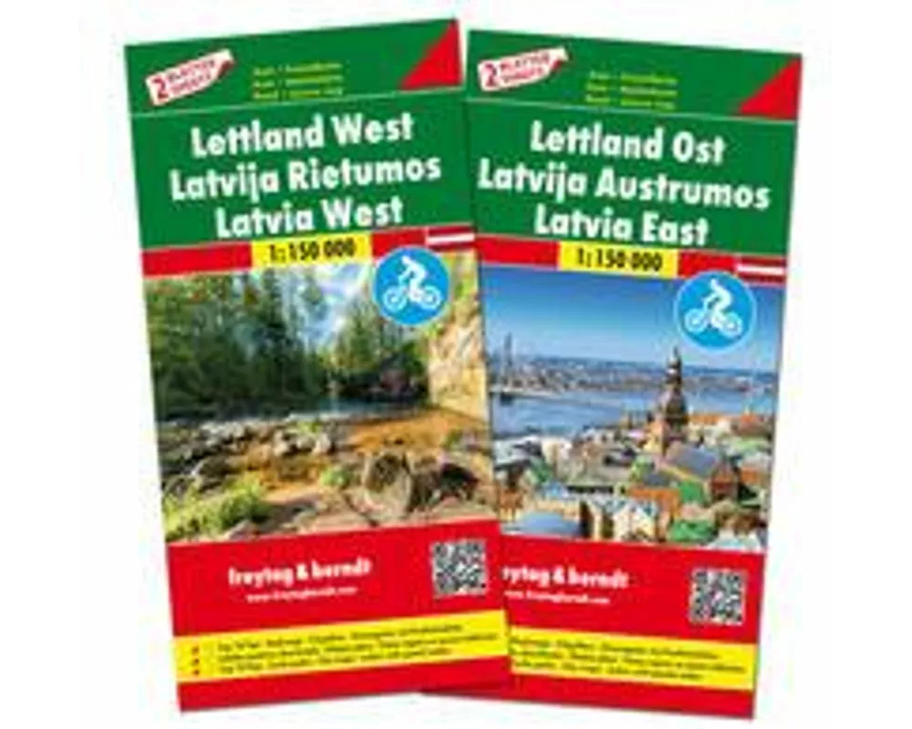 freytag & berndt Straßenkarte Lettland Set 1:150.000