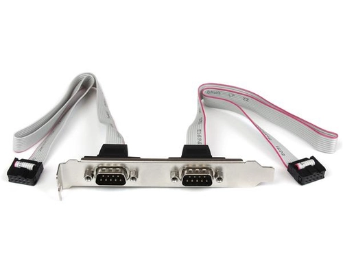 StarTech.com 2 Port 16in DB9 Serial Port Bracket to 10 Pin Header