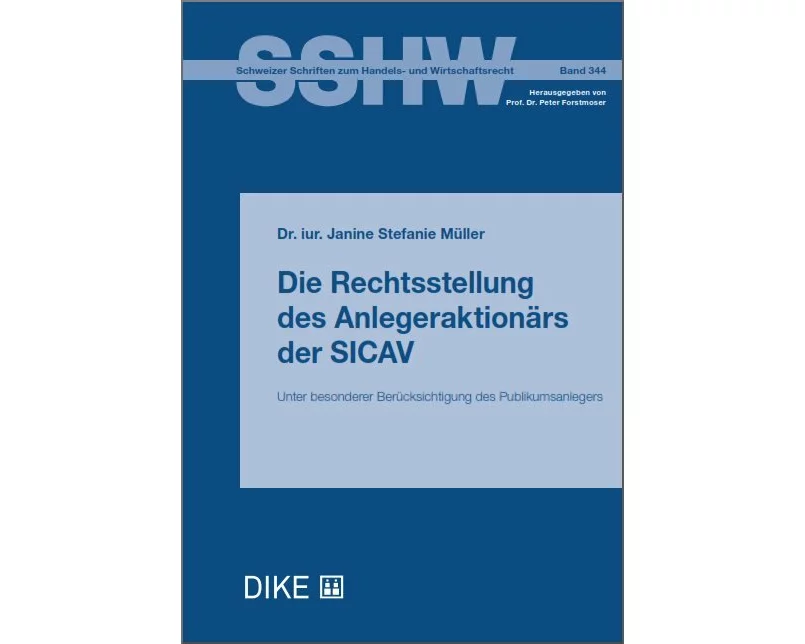 Die Rechtsstellung des Anlegeraktionärs der SICAV