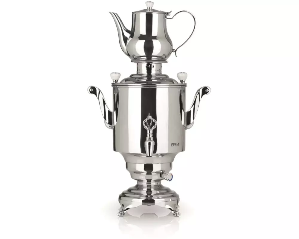 BEEM Teebereiter Samowar Romanov 5 l, Silber