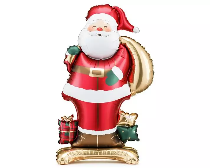 Partydeco Weihnachtsdeko Weihnachtsmann 48.5 x 84 cm, 1 Stück