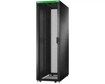 APC Easy Rack 600mm/42U/1000mm with Roof/Side panel/castors/feet and 4 Brackets No Bottom black