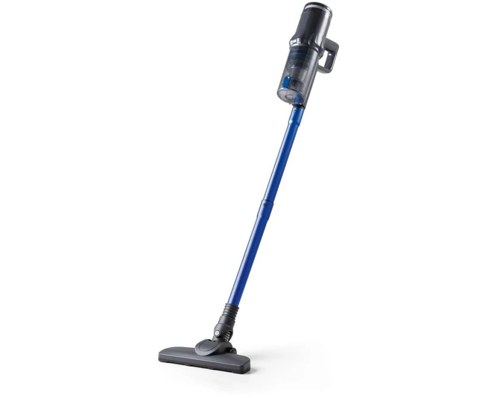 CLEANmaxx Akku-Hand- und Stielsauger Zyklon, Blau/Grau