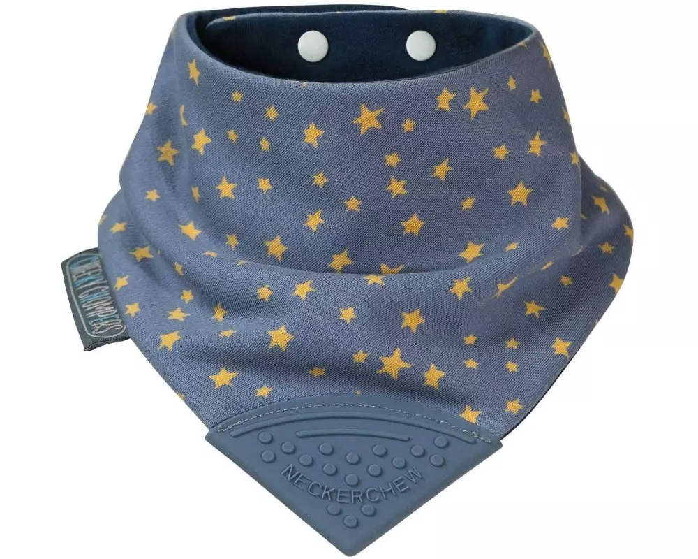 Cheeky Chompers Beisslätzchen Neckerchew Midnight Stars 45 x 18 cm