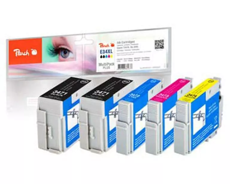 Peach Tinte Epson Nr. 34XL 2x BK, je 1x C,M,Y