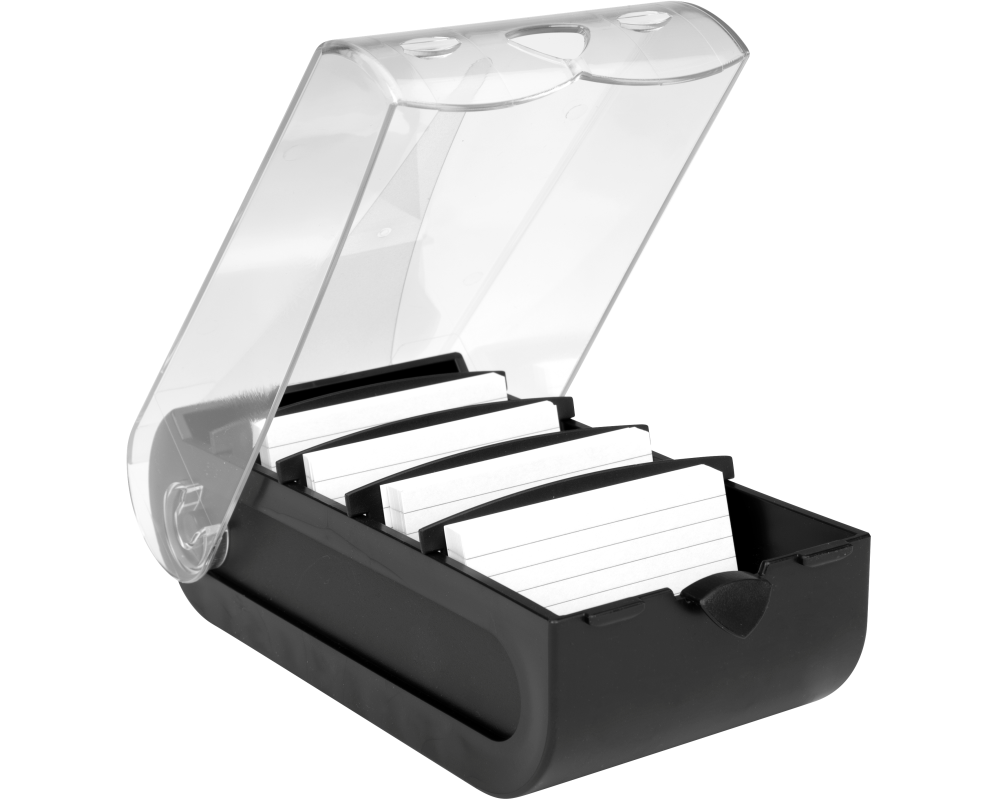 BIELLA Karteikartenbox Bunny A7 20879102U schwarz 13.2x8.5x25cm