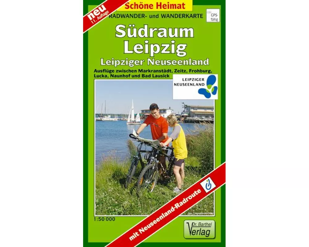 Radwander- und Wanderkarte Südraum Leipzig 1 : 50 000