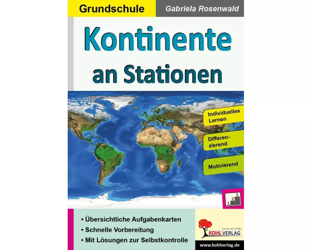 Kontinente an Stationen / Grundschule