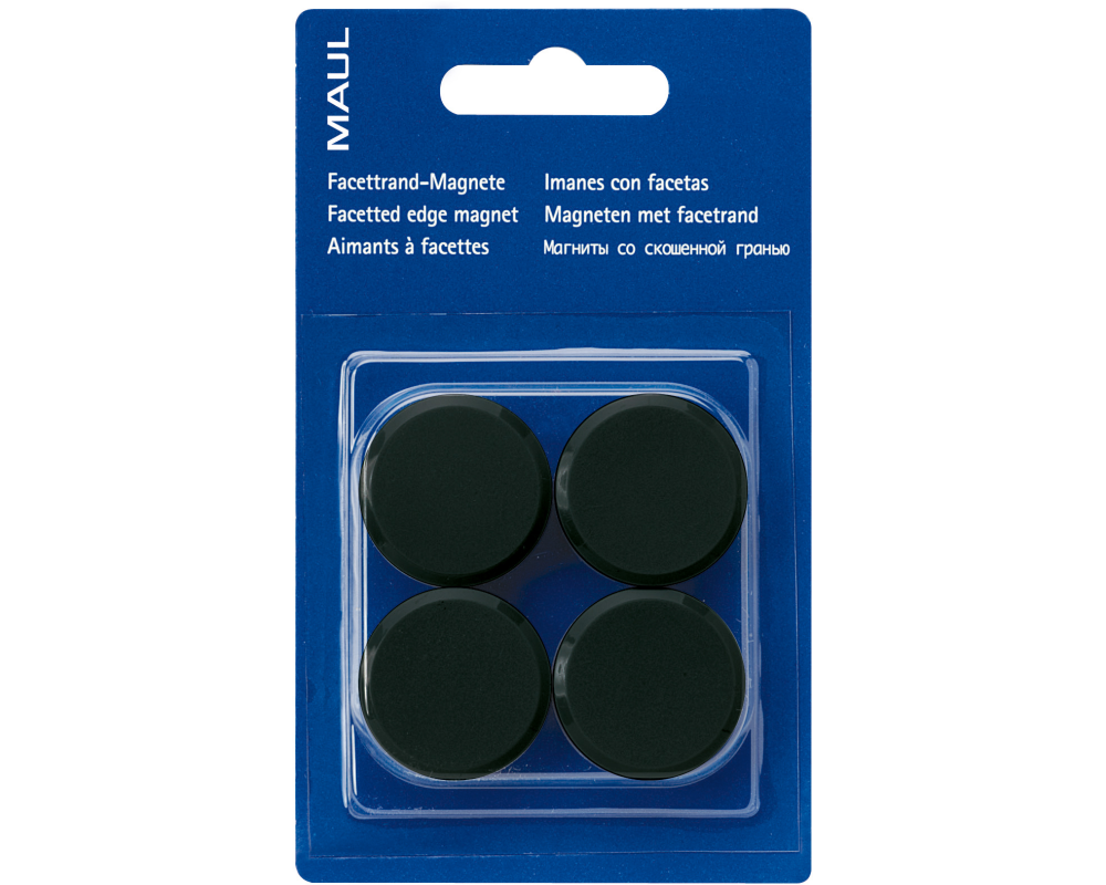 MAUL Magnete 30mm 6177290 schwarz 4 Stück