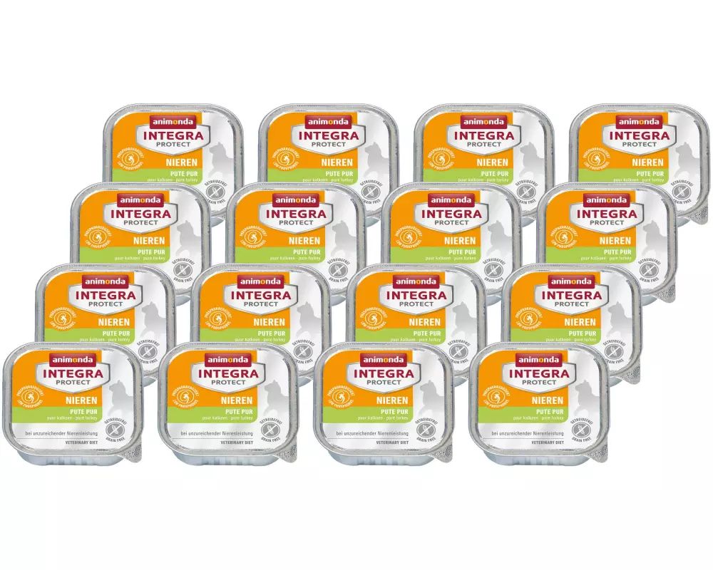 Animonda Integra Protect Nassfutter Renal Nieren Pute, 16 x 100 g