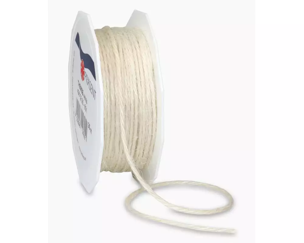 Pattberg Juteband 2 mm x 25 m, Weiss