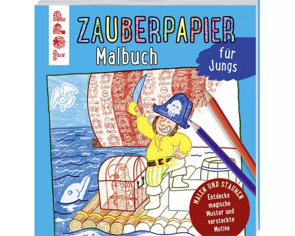 Zauberpapier Malbuch für Jungs