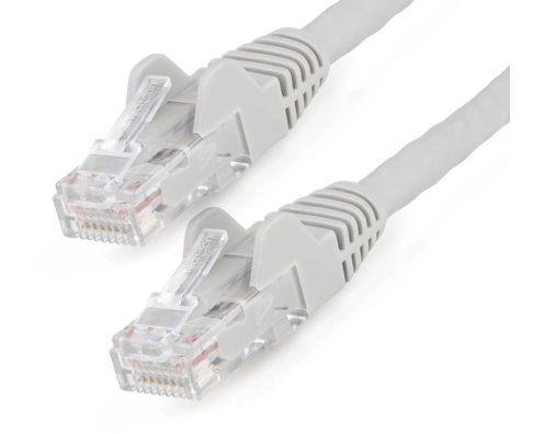 StarTech.com 5m CAT6 Ethernet Cable, LSZH (Low Smoke Zero Halogen), 10 GbE Snagless 100W PoE UTP RJ45 Grey CAT 6 Network Patch Cord, ETL