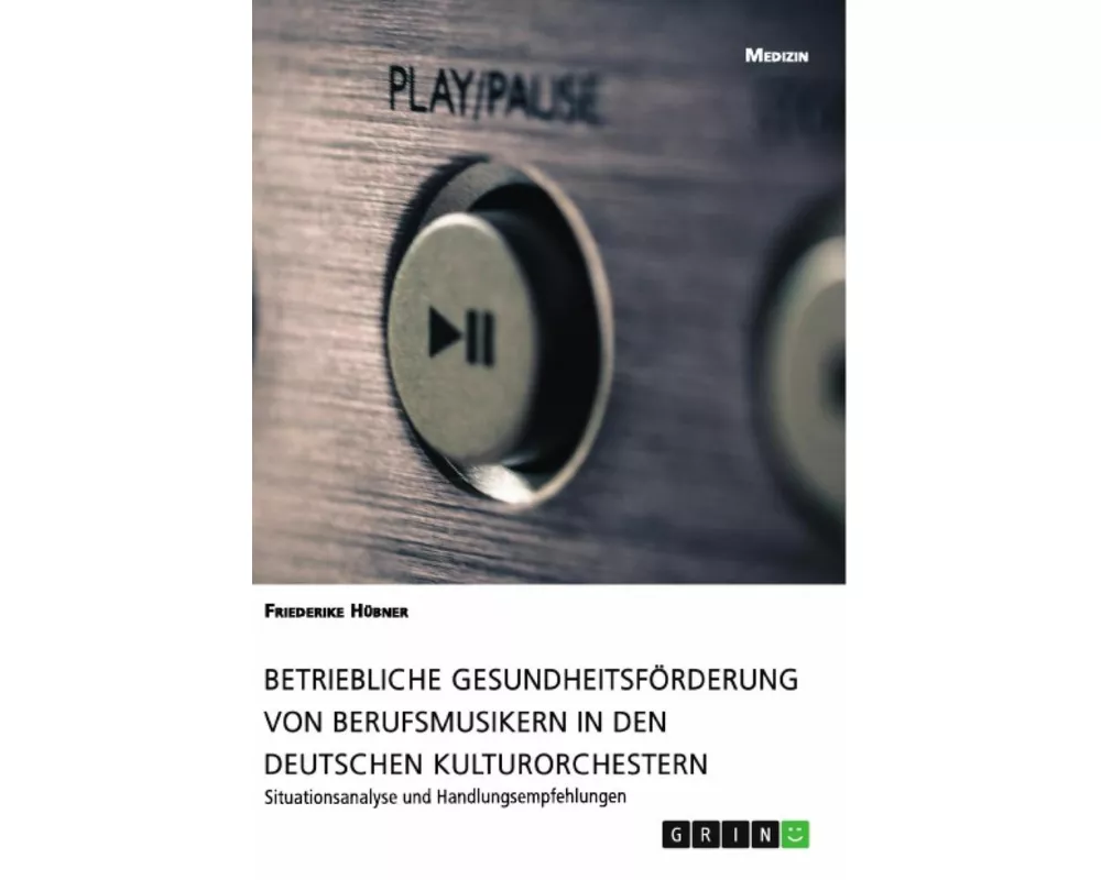 Betriebliche Gesundheitsförderung von Berufsmusikern in den deutschen Kulturorchestern
