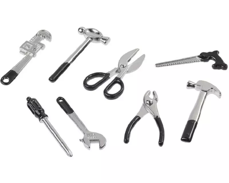 HobbyFun Mini-Utensilien Werkzeugset 8-teilig