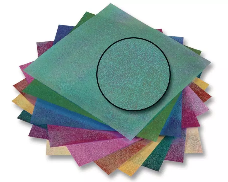 Folia Faltblätter Irisierende Punktprägung Mehrfarbig