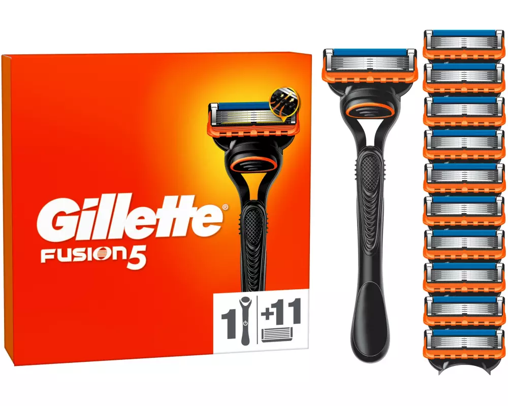 Gillette Herrenrasierer Gillette Fusion5 11er + Handstück