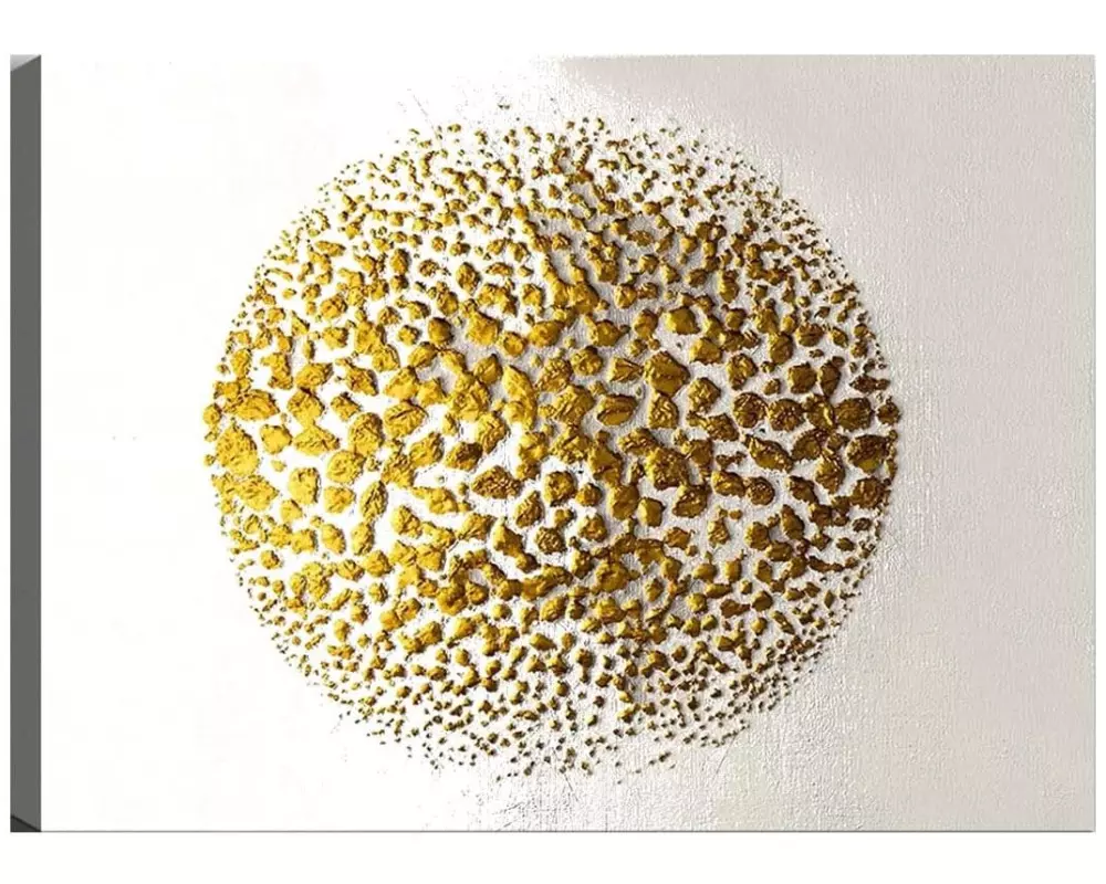 Wallxpert Bild Golden Circle 70 x 100 cm