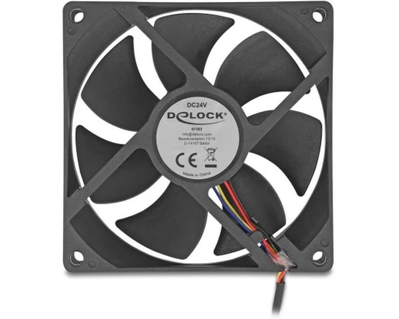 Delock PC-Lüfter 24 V DC, 92 x 92 x 25 mm