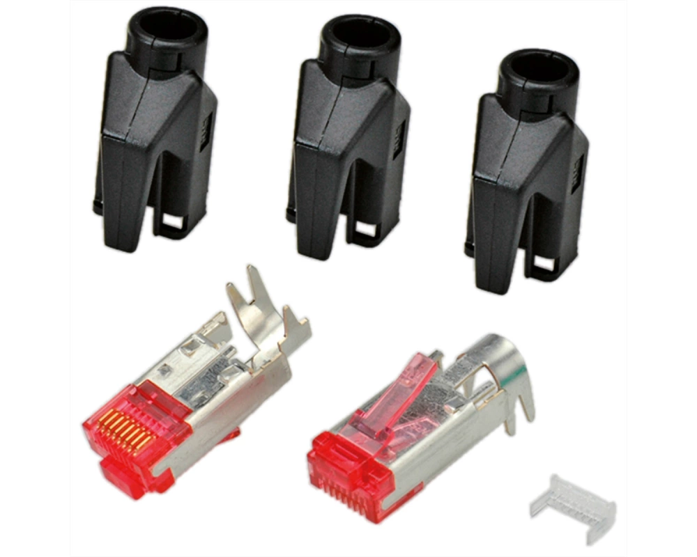 HiRose TM21 Stecker geschirmt, Tülle schwarz, 50 Stück