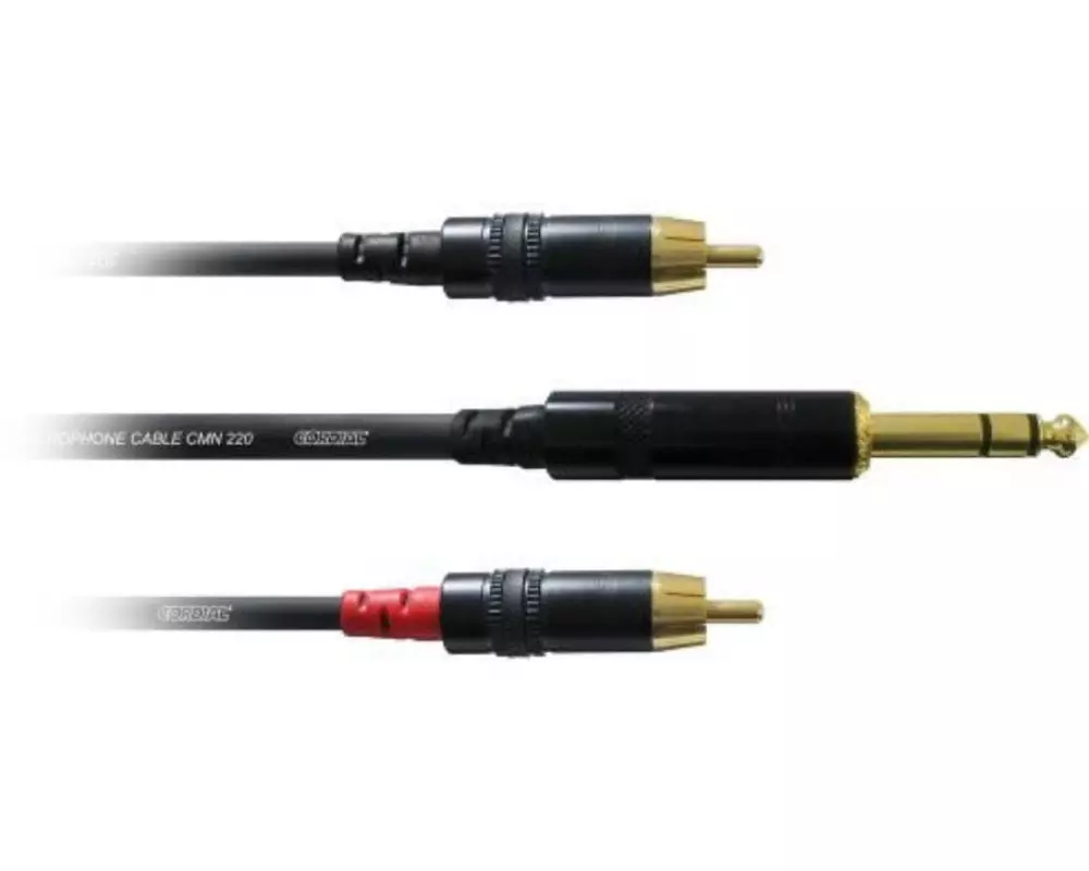 Cordial Audio-Kabel CFY 0.9 VCC 6.3 mm Klinke - Cinch 0.9 m
