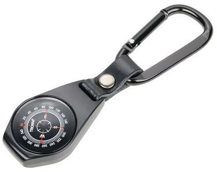 Troika Schlüsselanhänger NordOst Kompass Schwarz